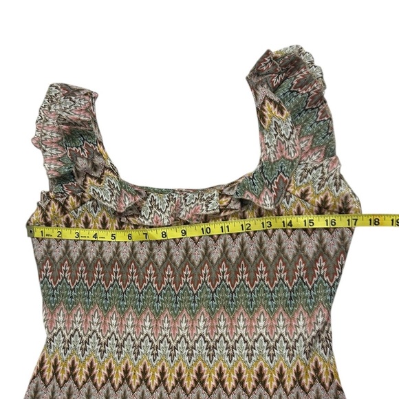 Sundance Southwestern Hippie Boho Crochet Multicolor Maxi Dress, Sz 8 - Picture 4 of 11